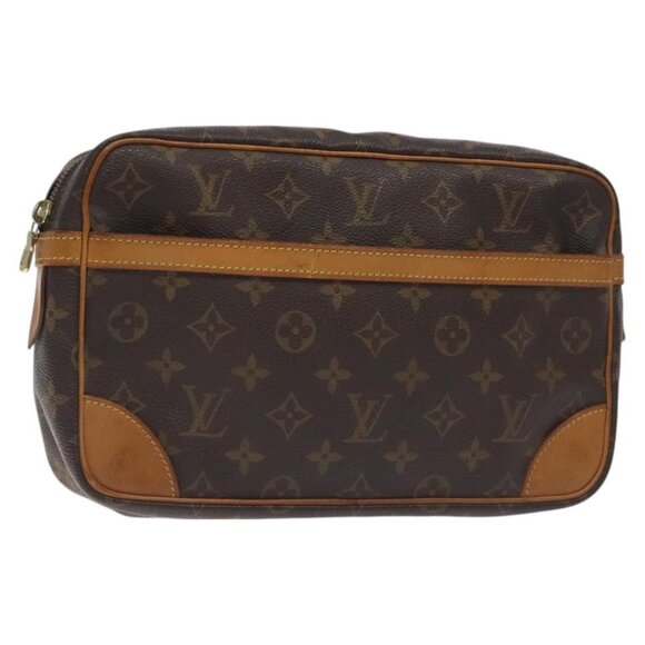 LOUIS VUITTON Monogram Compiegne 28 Clutch Bag - Picture 1 of 16